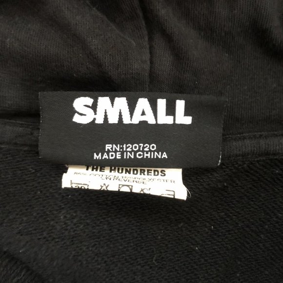 The Hundreds Black Zip-Up Hoodie Size- S - Picture 3 of 4